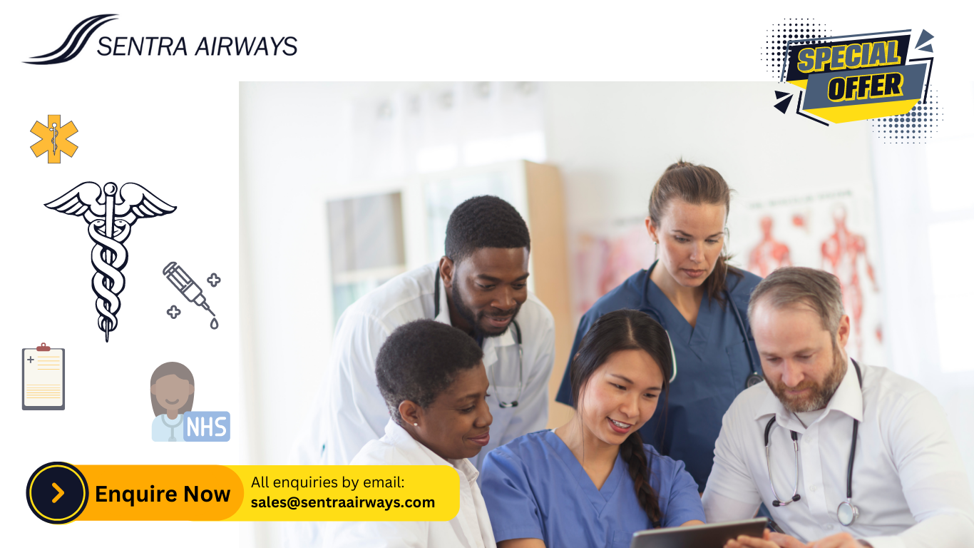 Medical & Nursing Staff flight offers with Sentra Airways: Save on your travels between Manchester and Accra